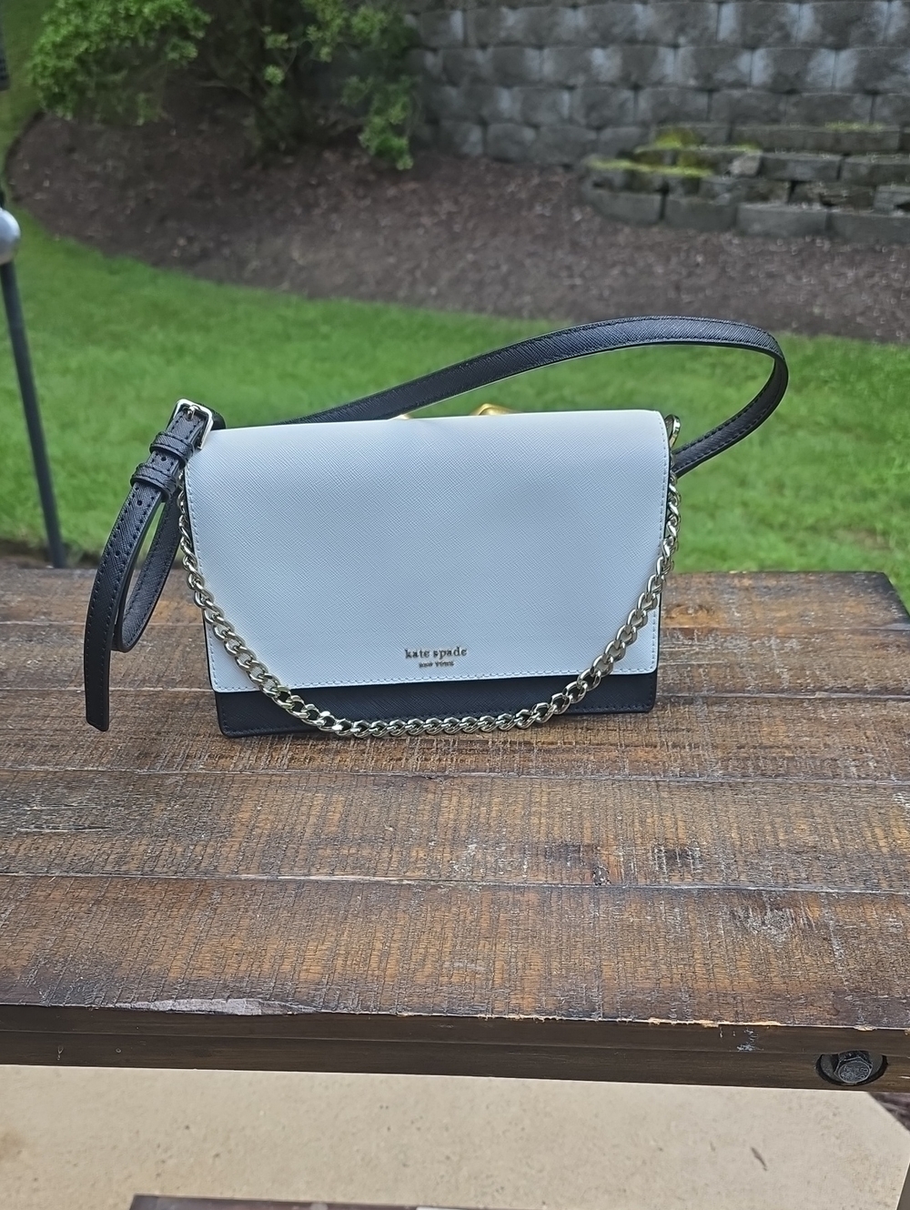 Kate spade Cameron Convertable Crossbody with Gold Chain